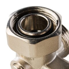 Узел нижнего подключения радиатора для двухтрубной системы угловой 3/4&quot; Stout