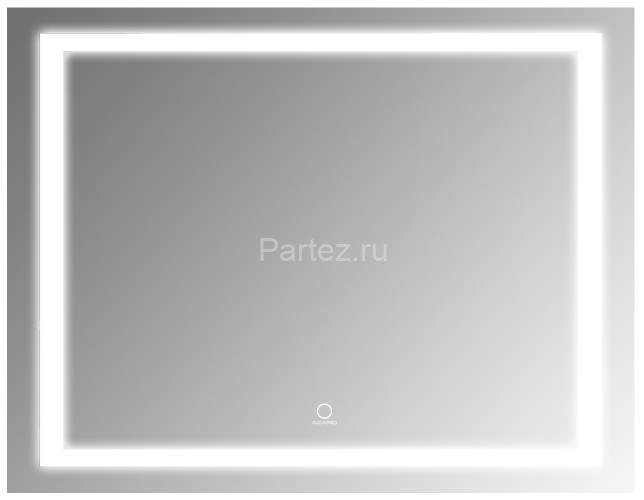 Зеркало AZARIO Alysa 800х600 с подсветкой, сенсорный выключатель с функцией диммера (AZ-Z-046-1CS)