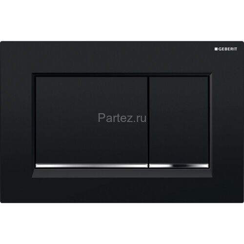 Кнопка смыва Geberit Sigma 30, двойной смыв, черный