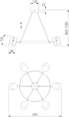 Подвесной светильник Eurosvet 70147/8 белый