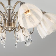 Потолочная люстра Eurosvet 30155/8 античная бронза