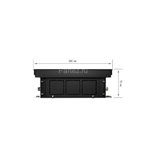 Конвектор внутрипольный Royal Thermo ATRIUM-75/200/1000-DG-U-DB