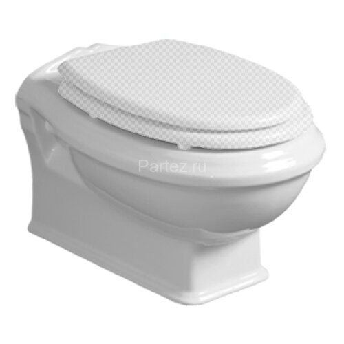 Унитаз подвесной Simas Arcade 365х435х510 безободковый "Rimless", без сиденья, цвет белый (AR841bi)