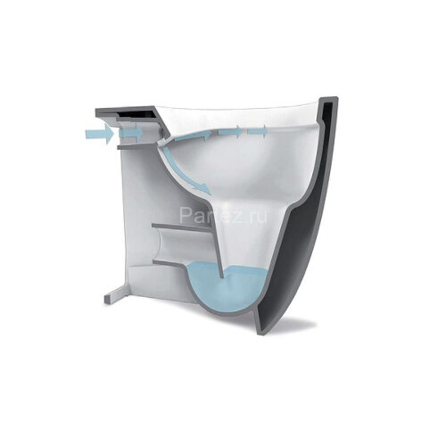 Унитаз подвесной Simas Arcade 365х435х510 безободковый "Rimless", без сиденья, цвет белый (AR841bi)