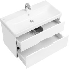 Тумба под раковину Aquaton Оливия 90 подвесная, цвет белый матовый (1A254401OL010)