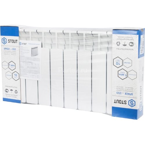 Радиатор биметаллический STOUT Space 350/90-10