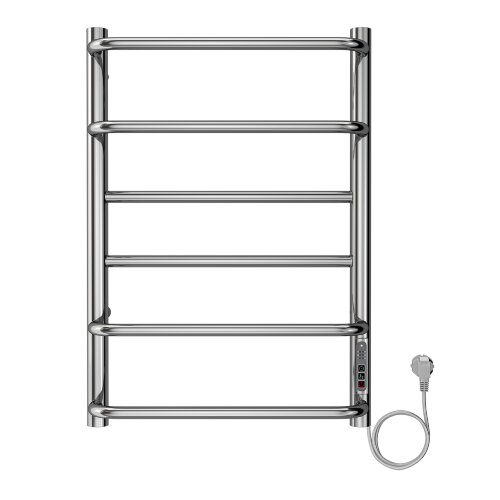 Полотенцесушитель электрический AZARIO MILAN 400/600 6 секций, диммер справа, хром (AZ90846)