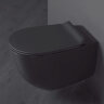 Унитаз подвесной Simas Vignoni "Rimless" 365х560х340 безободковый, с креплением F85, черный матовый 