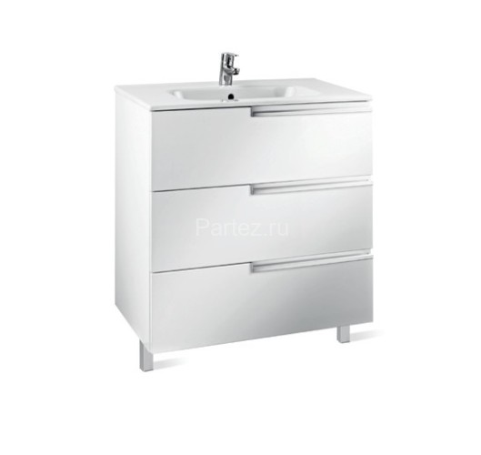 VICTORIA NORD Модуль д/раковины с 3-мя ящиками 800 мм, Ice Edition