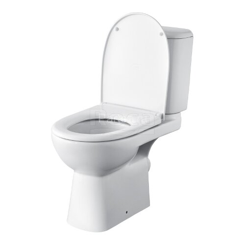 Унитаз-компакт Roca ACCESS, косой выпуск, c сиденьем микролифт (7.34P2.3.900.Y)
