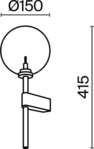 Бра Maytoni MOD172WL-01B