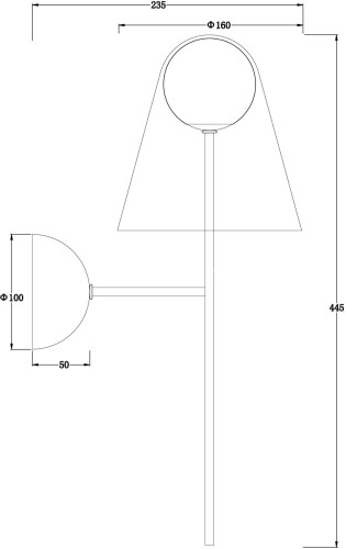Бра Freya FR5382WL-01BS