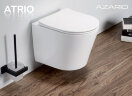 Сет AZARIO инсталляция + Унитаз подвесной Azario Atrio 490x365x360 безободковый, с быстросъемным сид
