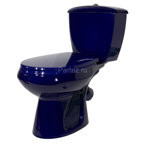 Унитаз-компакт Элисса Стандарт, с сиденьем, синий (43355130202)