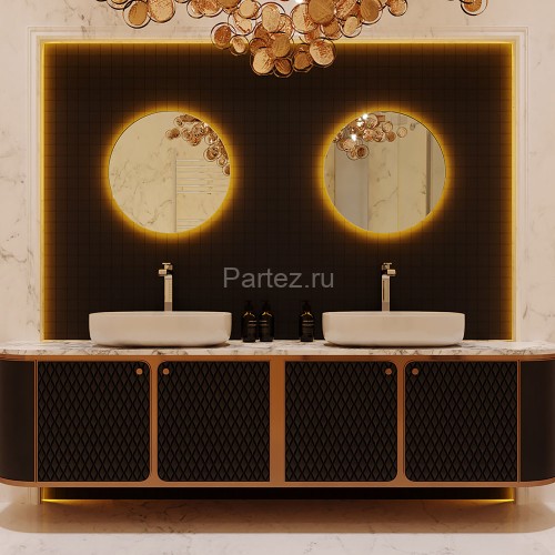 Зеркало AZARIO Savanna RGB D550 SMART-управление, парящая подсветка (LED-00002605)