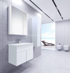 UP Модуль д/раковины 800 мм, белый глянец (подходит раковина GAP)