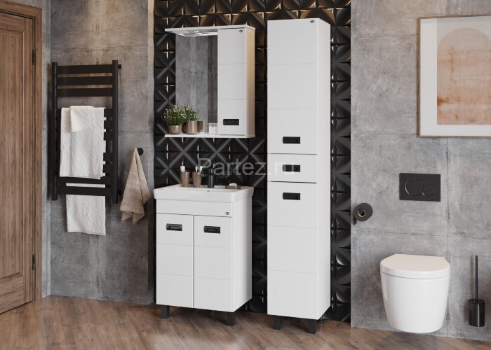 Тумба Onika Балтика-Квадро Black 60.11 белая (106139)