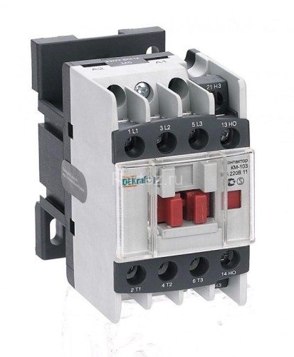 Контактор КМ-103 9А 220В AC3 1НО+1НЗ DEKraft 22103DEK