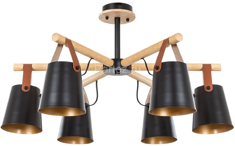 Потолочная люстра Arte Lamp A7032PL-6BK