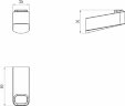 Крючок Ravak 10° black, Черный матовый (X07P555)
