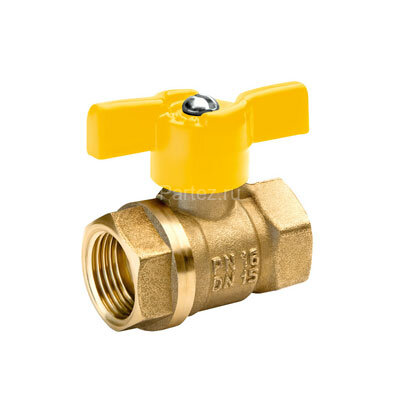 Кран шаровой газовый 11Б27П Dу15 в-в баб.