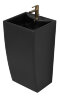Раковина напольная Azario COMELLA 480х420х830 отдельностоящая прямоугольная, черный матовый (AZ-314M