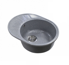 Кухонная мойка AQUATON Чезана, серая (1A711232CS230)