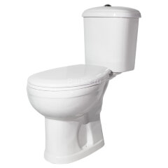 Унитаз-компакт Дора Комфорт горизонтальный выпуск, сиденье с микролифтом, белый (47301130406)