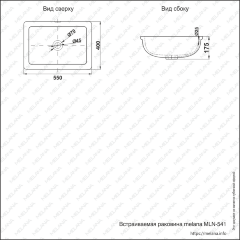 Раковина MELANA MLN-541