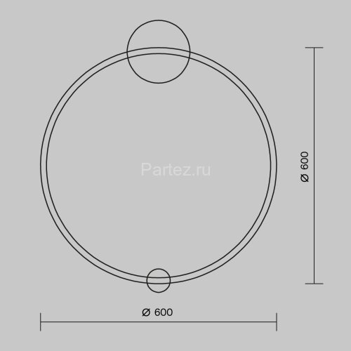 Настенный светильник Maytoni MOD005WL-L22BSK1