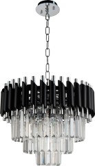 Подвесная люстра Natali Kovaltseva DARIAN 76017/5C CHROME BLACK