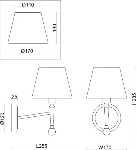 Бра Freya FR5190WL-01BS1