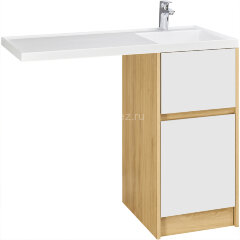 Тумба под раковину Aquaton Лондри 40 без фасада, дуб Сантана (1A267001LH0C0)
