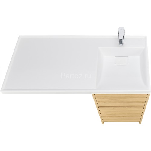 Тумба под раковину Aquaton Лондри 40 без фасада, дуб Сантана (1A267001LH0C0)