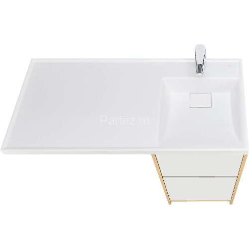 Тумба под раковину Aquaton Лондри 40 без фасада, дуб Сантана (1A267001LH0C0)