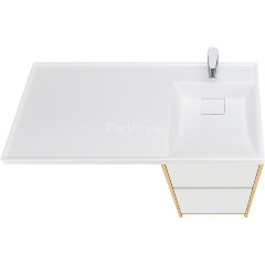 Тумба под раковину Aquaton Лондри 40 без фасада, дуб Сантана (1A267001LH0C0)