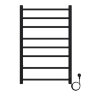 Полотенцесушитель электрический AZARIO PARMA 500/800 8 секций, диммер справа, черный (AZ10858B)