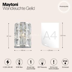 Настенный светильник Maytoni MOD184-WL-01-CH