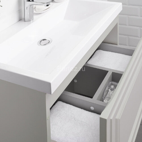 Комплект тумба Итана Verona 60 597х378х450 подвесная, с раковиной Natella 60, керамик (CS00080612)