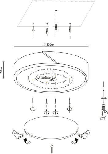 Потолочный светильник Velante 445-007-01