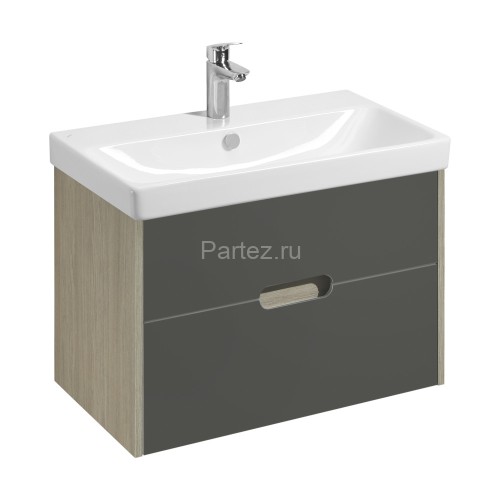 Тумба под раковину AQUATON Оливия 80 Грей/Дуб Ойстер (1A283101OLUG0)