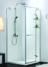 Душевое ограждение Azario MONTREAL 900х900х2000 R, со стеклянной полкой, без поддона, прозрачное стекло 8 мм, цвет профиля серебро (AZ-NWG1231-R)