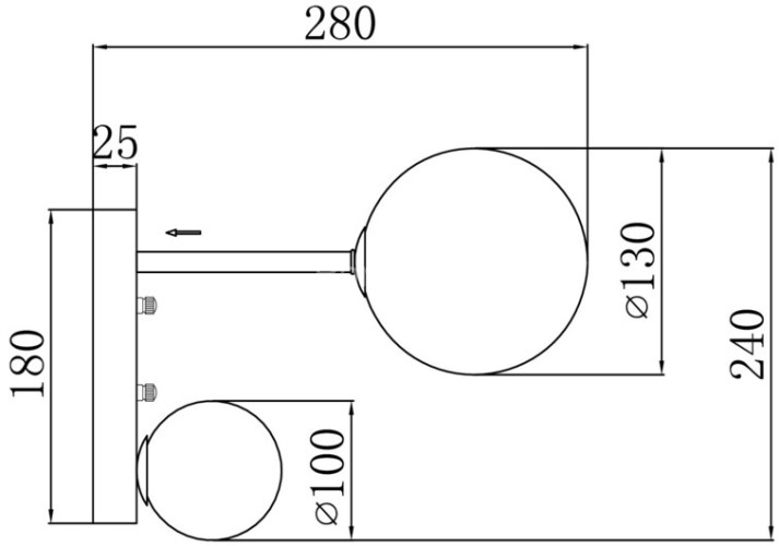 Настенный светильник Freya FR5376WL-02B
