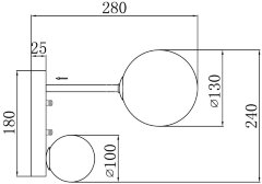 Настенный светильник Freya FR5376WL-02B
